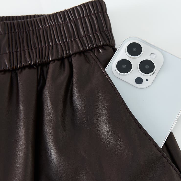 フェイクレザーワイドパンツ | Doux Belle  | 詳細画像14 