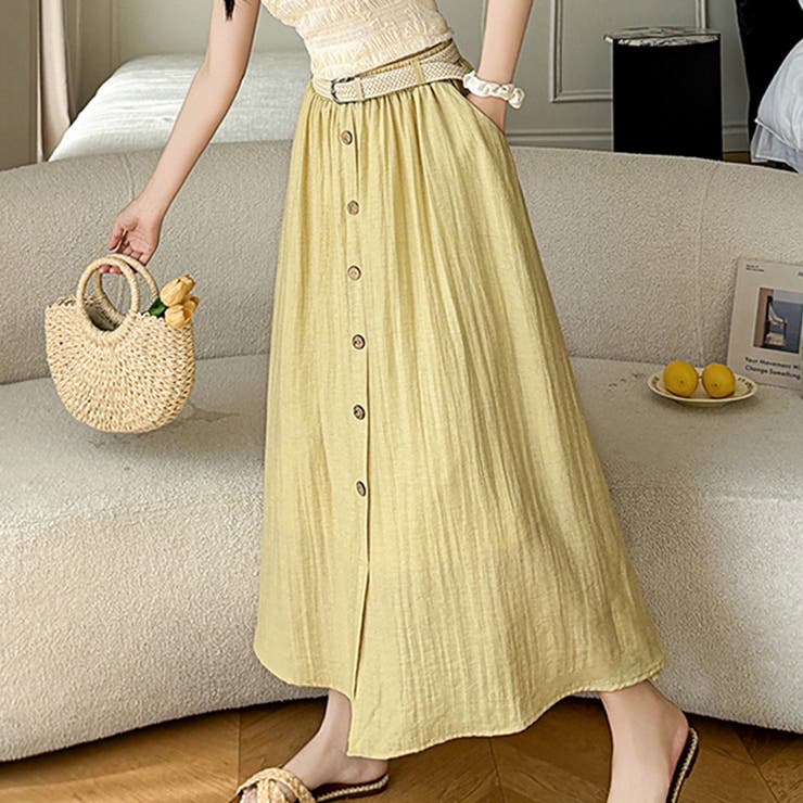 前ボタンフレアロングスカート レディース ボトムス | Doux Belle  | 詳細画像14 