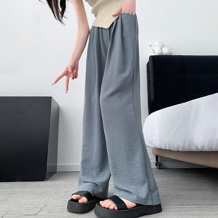 涼感ワイドパンツ レディース ボトムス | Doux Belle  | 詳細画像12 
