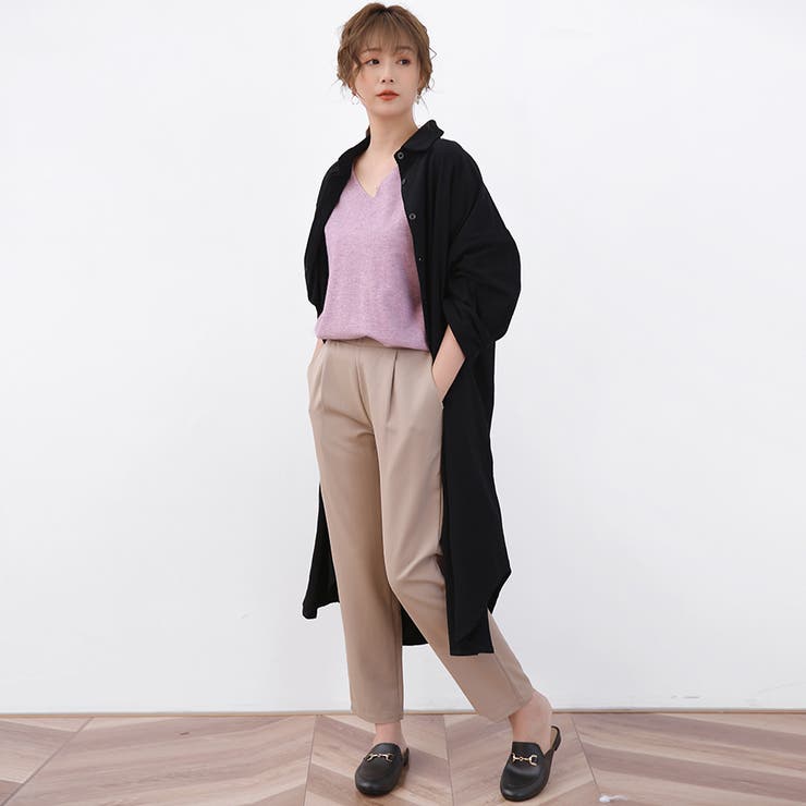 麻混素材シャツワンピ アウター レディース | Doux Belle  | 詳細画像38 