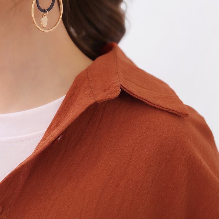 麻混素材シャツワンピ アウター レディース | Doux Belle  | 詳細画像40 