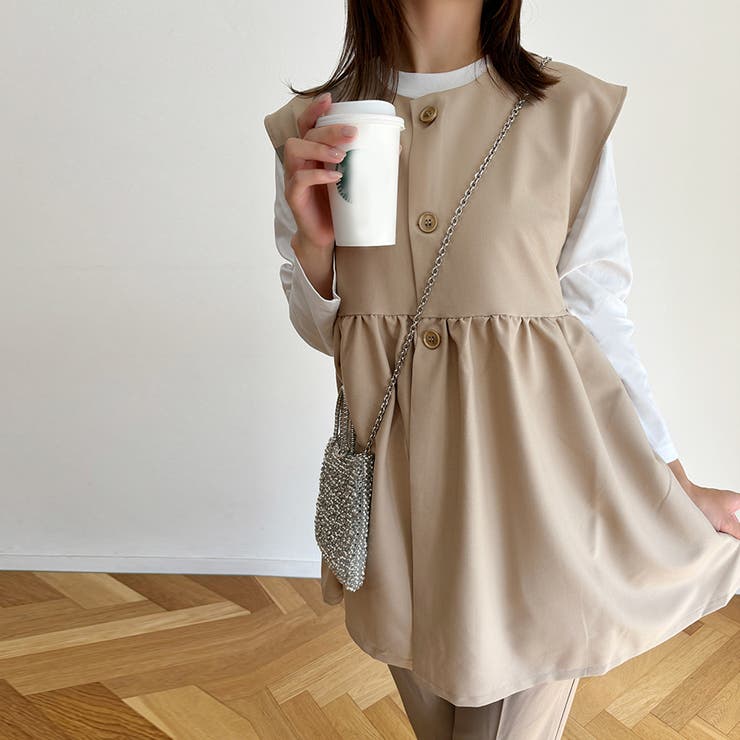 トップス ベスト レディースファッション | Doux Belle  | 詳細画像8 