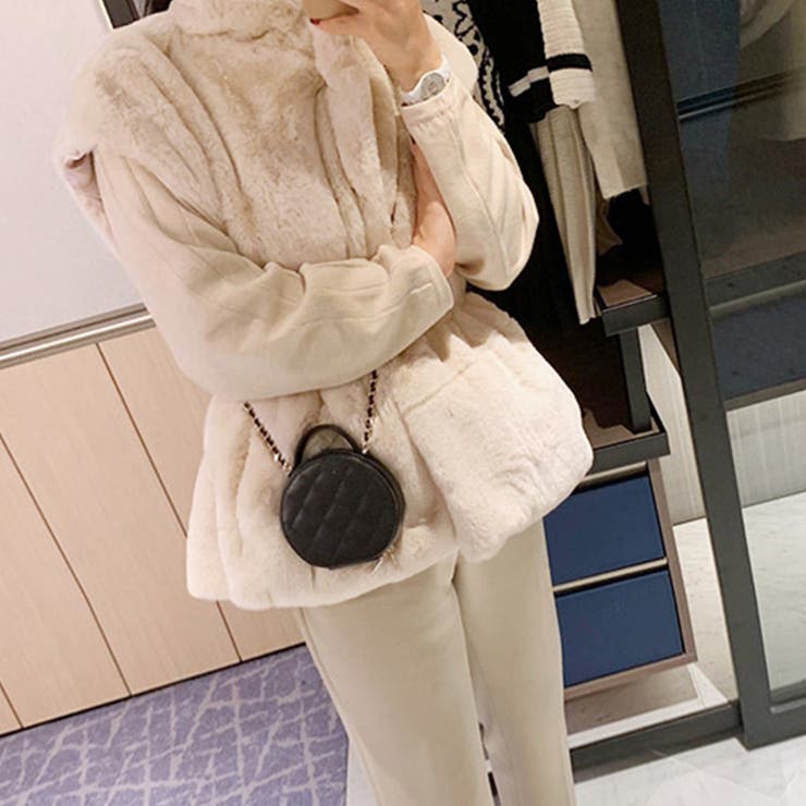 ペプラム ファージャケット ファーベスト[品番：DBLW0001745]｜Doux