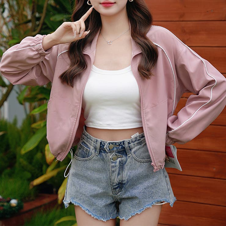 クロップド丈トラックジャケット | Doux Belle  | 詳細画像10 