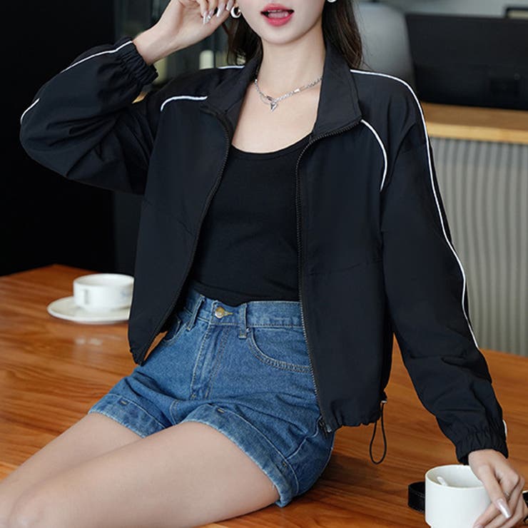 クロップド丈トラックジャケット | Doux Belle  | 詳細画像11 