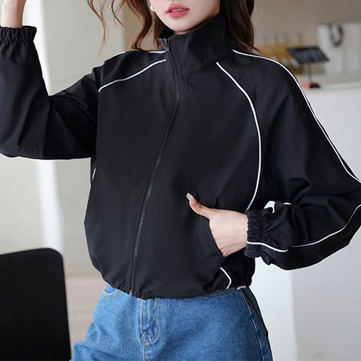 クロップド丈トラックジャケット | Doux Belle  | 詳細画像12 