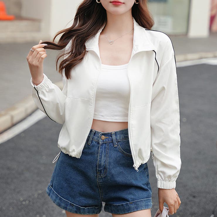 クロップド丈トラックジャケット | Doux Belle  | 詳細画像3 