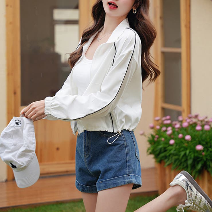 クロップド丈トラックジャケット | Doux Belle  | 詳細画像4 