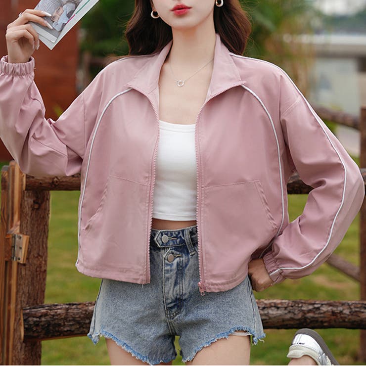 クロップド丈トラックジャケット | Doux Belle  | 詳細画像6 