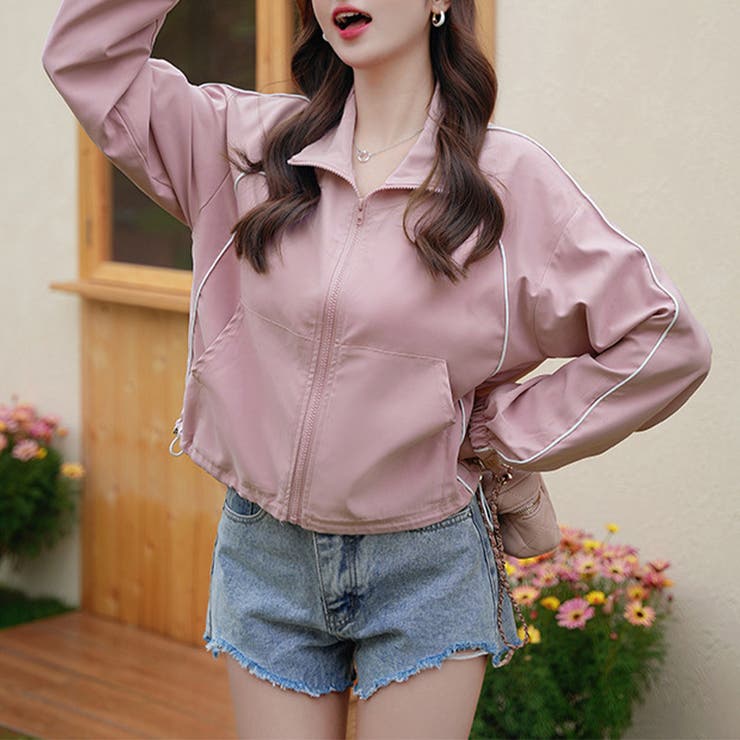 クロップド丈トラックジャケット | Doux Belle  | 詳細画像8 