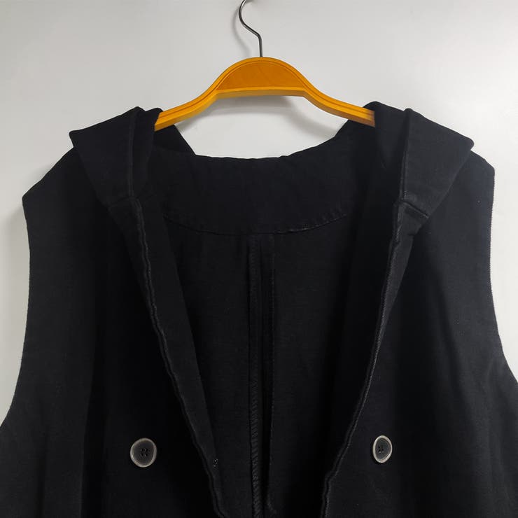 フード付きダブルボタンベスト | Doux Belle  | 詳細画像9 