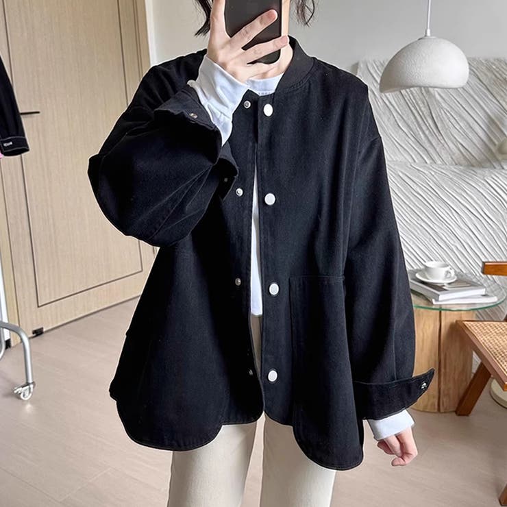 配色ボタンゆるシルエットライトジャケット | Doux Belle  | 詳細画像11 