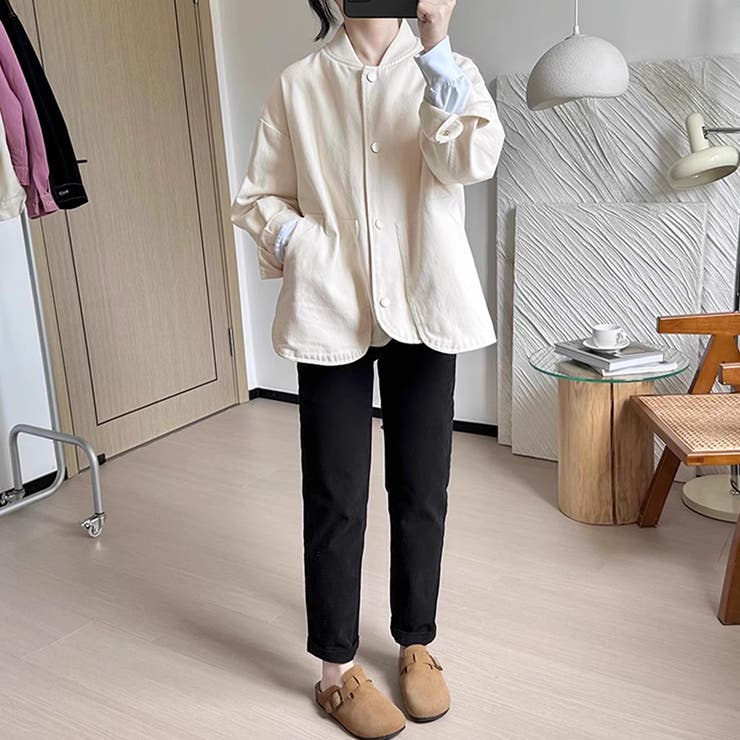 配色ボタンゆるシルエットライトジャケット | Doux Belle  | 詳細画像8 