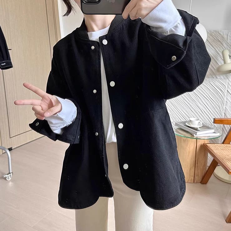 配色ボタンゆるシルエットライトジャケット | Doux Belle  | 詳細画像9 