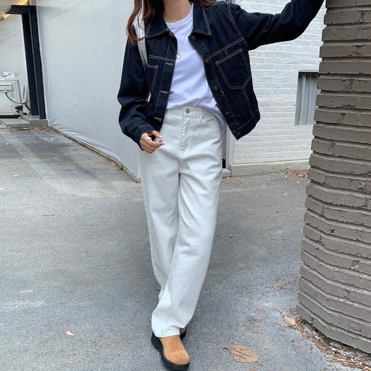 ステッチ入りクラシックデニムジャケット | Doux Belle  | 詳細画像3 