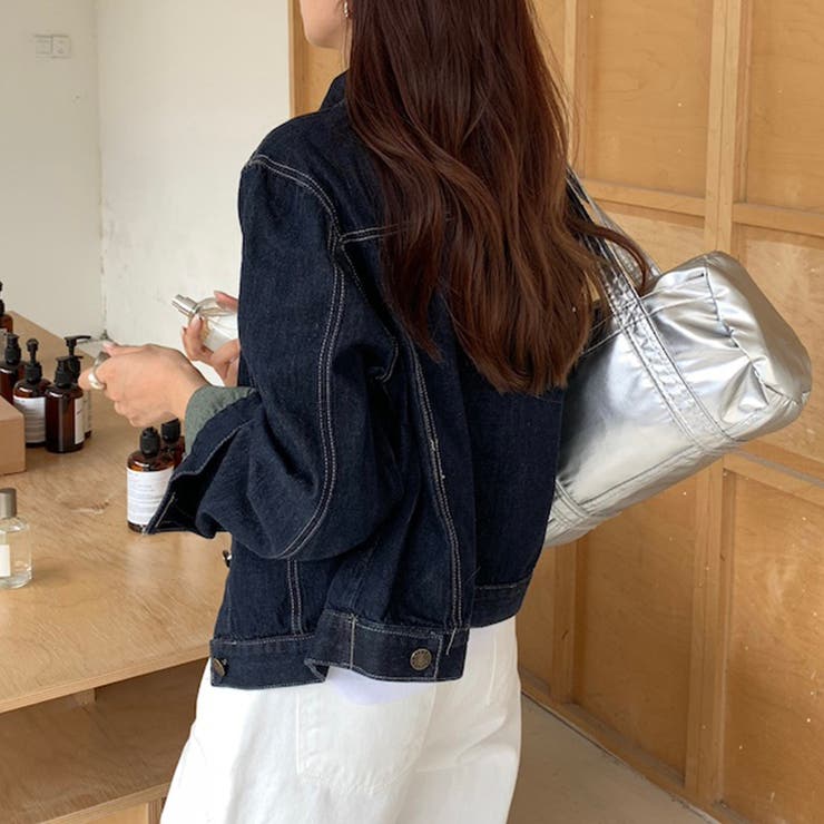 ステッチ入りクラシックデニムジャケット | Doux Belle  | 詳細画像9 