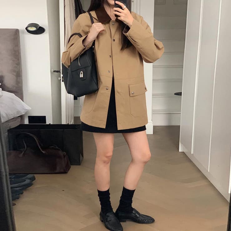 配色ステッチ入りカジュアルジャケット | Doux Belle  | 詳細画像12 