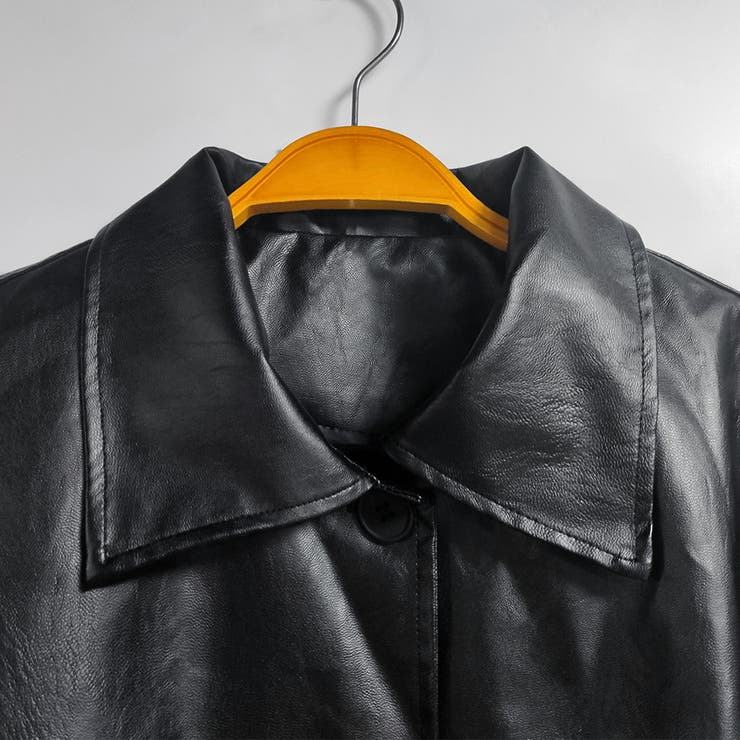 フェイクレザーシャツジャケット | Doux Belle  | 詳細画像10 