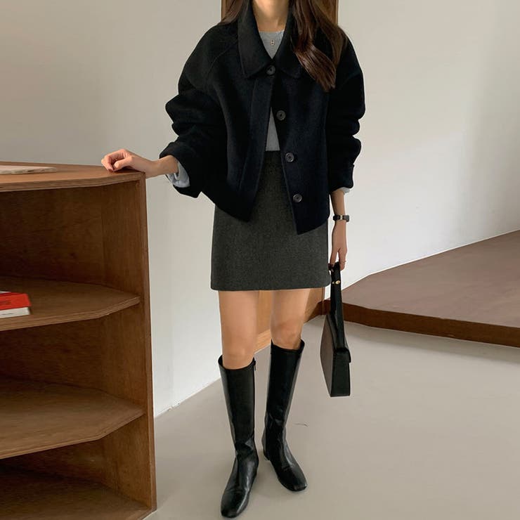 ワイドカラーショートジャケット | Doux Belle  | 詳細画像12 