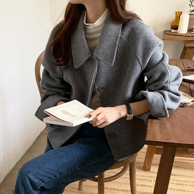 ワイドカラーショートジャケット | Doux Belle  | 詳細画像15 