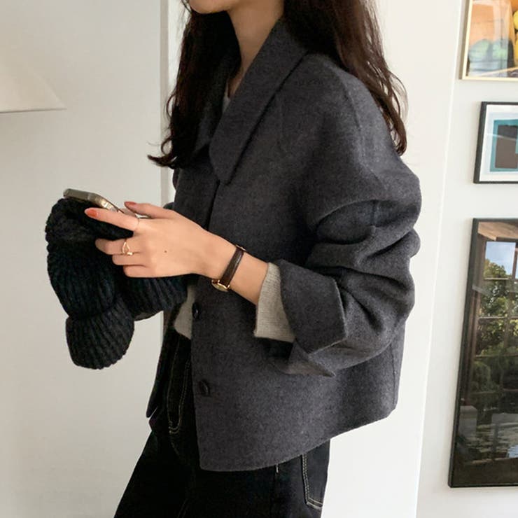 ワイドカラーショートジャケット | Doux Belle  | 詳細画像3 