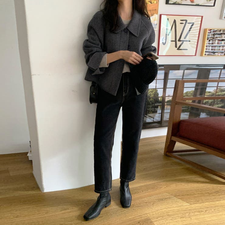 ワイドカラーショートジャケット | Doux Belle  | 詳細画像4 