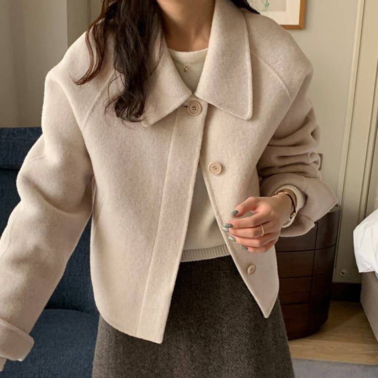 ワイドカラーショートジャケット | Doux Belle  | 詳細画像6 