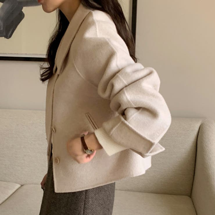 ワイドカラーショートジャケット | Doux Belle  | 詳細画像7 