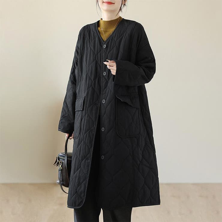 ダイヤキルト加工ロングコート | Doux Belle  | 詳細画像12 