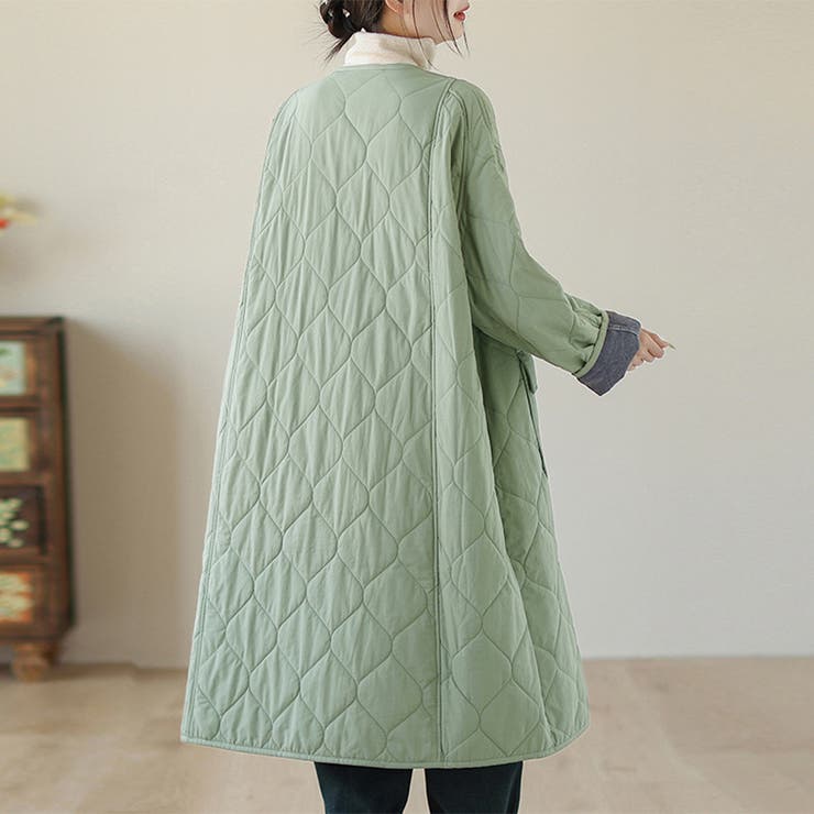 ダイヤキルト加工ロングコート | Doux Belle  | 詳細画像9 