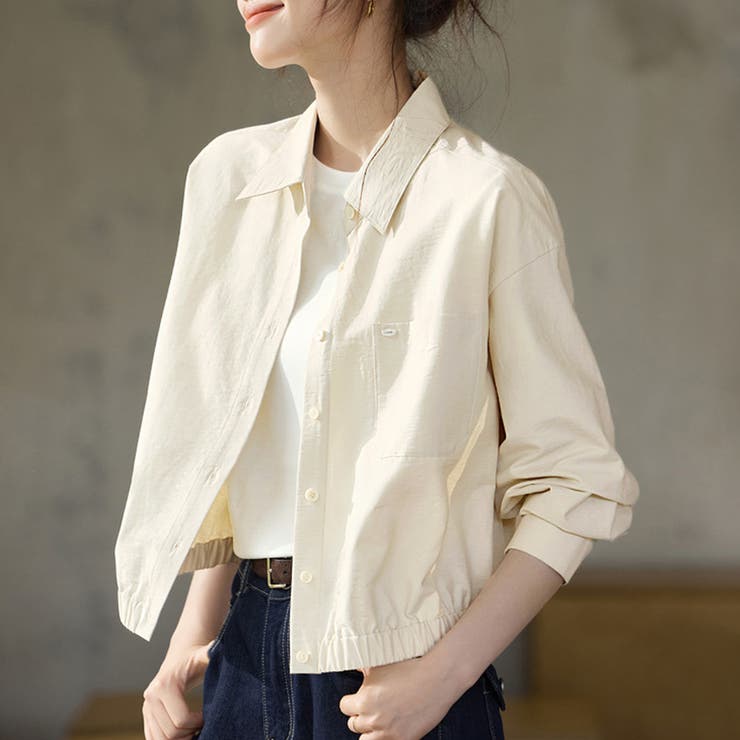 ポケット付きシンプルライトジャケット | Doux Belle  | 詳細画像1 