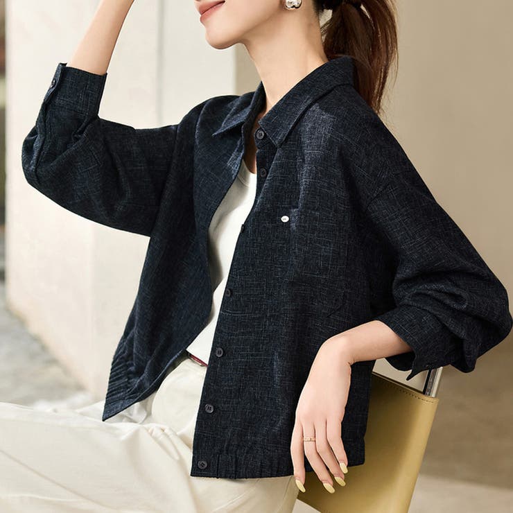 ポケット付きシンプルライトジャケット | Doux Belle  | 詳細画像7 