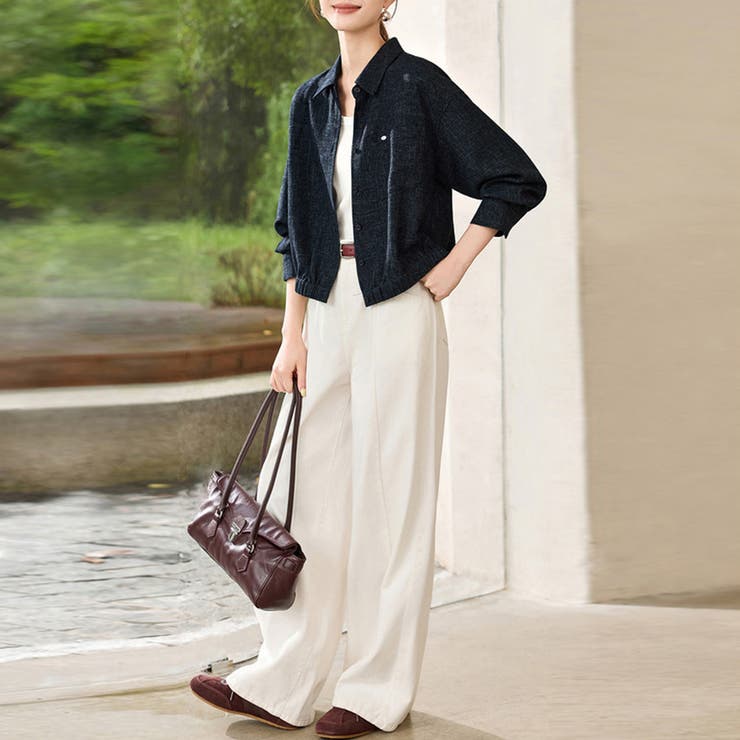 ポケット付きシンプルライトジャケット | Doux Belle  | 詳細画像8 