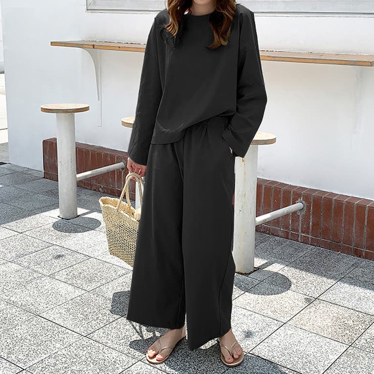 ブラウスパンツセット セットアップ レディース 長袖 長パンツ ワイドパンツ 品番 Dblw Doux Belle ドゥーベル の レディースファッション通販 Shoplist ショップリスト