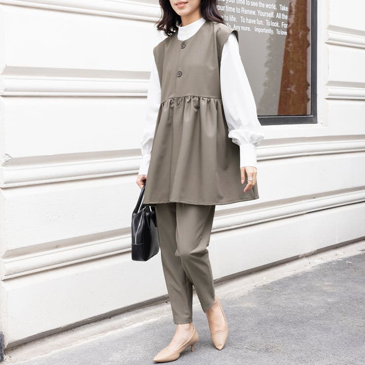 ペプラムシルエットセットアップ | Doux Belle  | 詳細画像1 