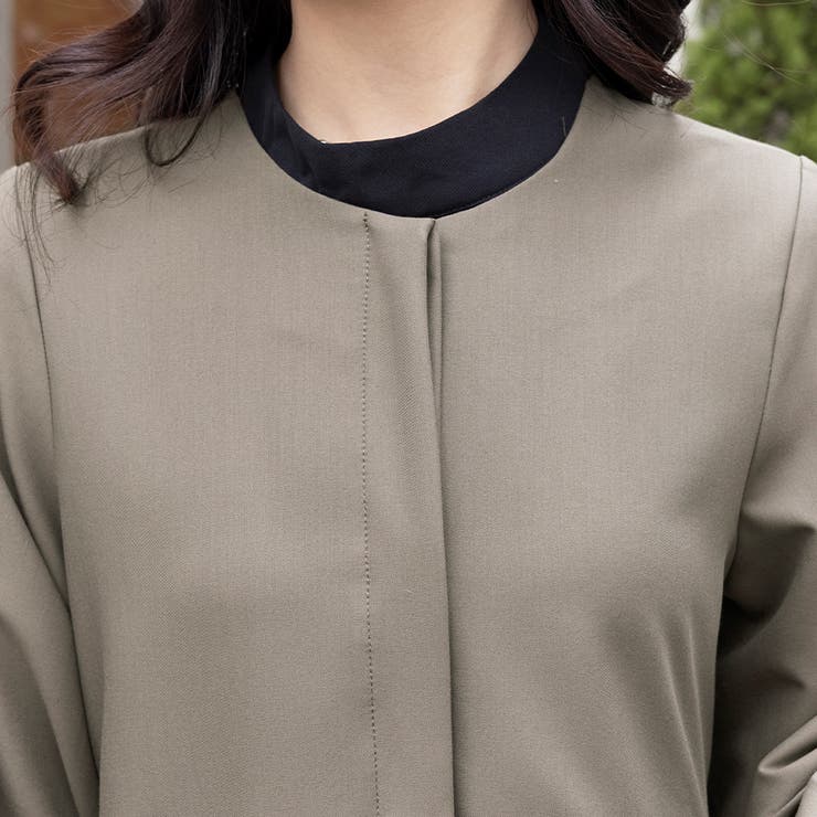 ラウンドネックペプラムシルエットセットアップ | Doux Belle  | 詳細画像21 