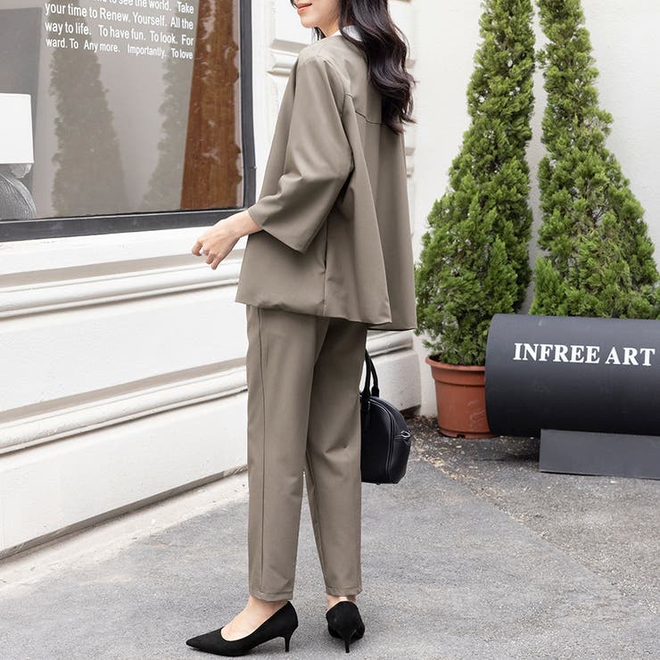 ノーカラーシックセットアップ | Doux Belle  | 詳細画像4 