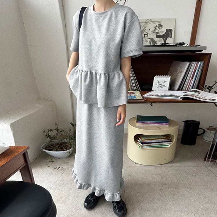 タイトスカート&ペプラム風トップス セットアップ | Doux Belle  | 詳細画像2 