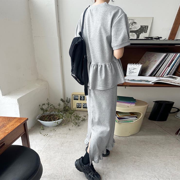 タイトスカート&ペプラム風トップス セットアップ | Doux Belle  | 詳細画像5 