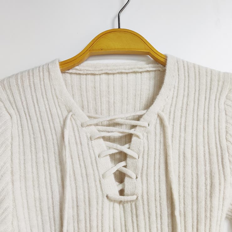 レースアップ×リブニットセットアップ | Doux Belle  | 詳細画像16 