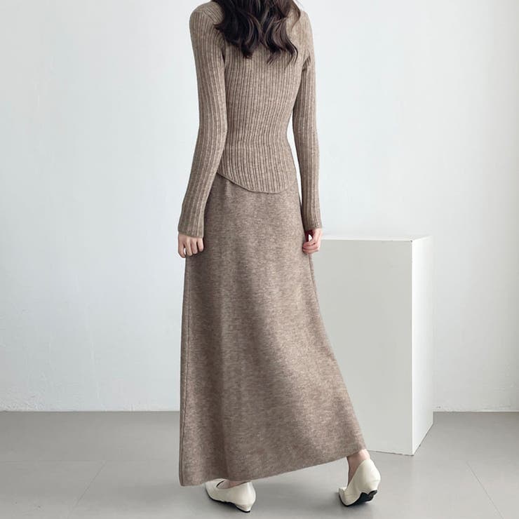 レースアップ×リブニットセットアップ | Doux Belle  | 詳細画像5 