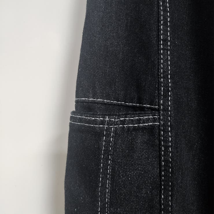 デニムノースリーブベスト＆ワイドパンツセットアップ | Doux Belle  | 詳細画像15 