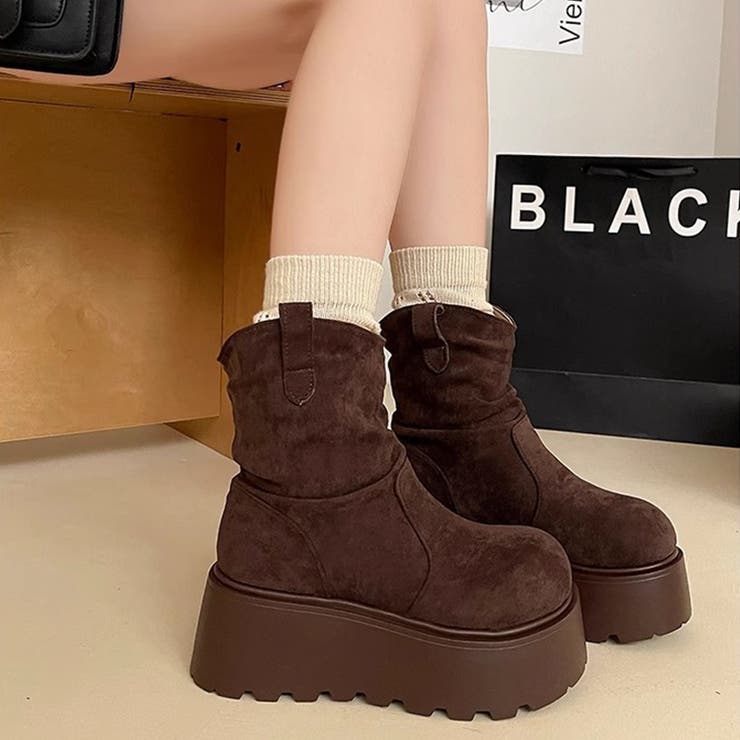 スエード調厚底ブーツ | Doux Belle  | 詳細画像5 