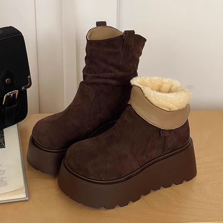 スエード調厚底ブーツ | Doux Belle  | 詳細画像6 