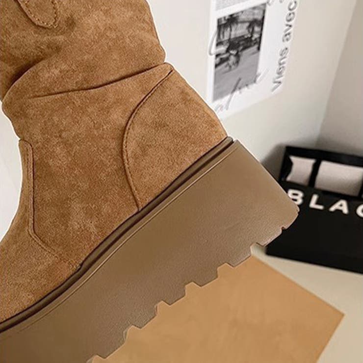 スエード調厚底ブーツ | Doux Belle  | 詳細画像9 