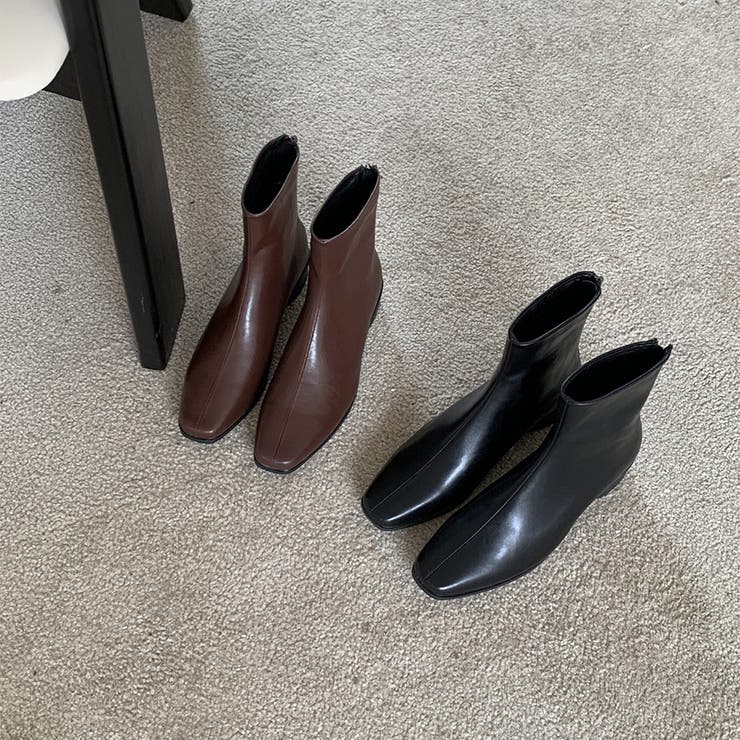 サイドジップ付きショートブーツ | Doux Belle  | 詳細画像7 