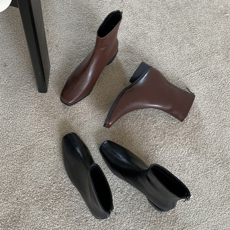 サイドジップ付きショートブーツ | Doux Belle  | 詳細画像8 