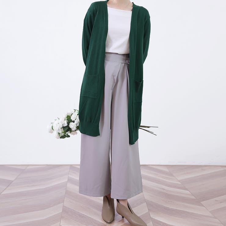 ニット カーディガン ロングカーディガン レディース 長袖 | Doux Belle  | 詳細画像16 