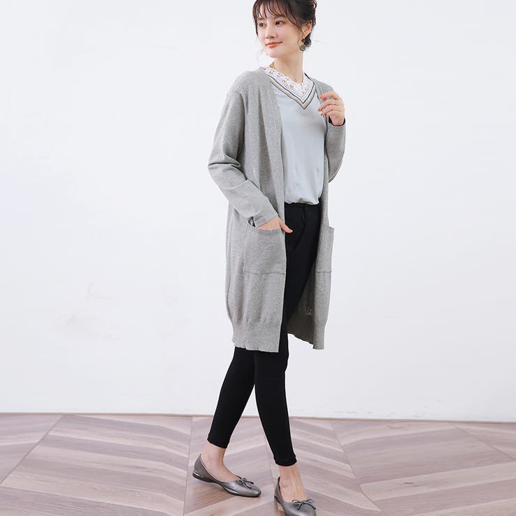 ニット カーディガン ロングカーディガン レディース 長袖 | Doux Belle  | 詳細画像19 