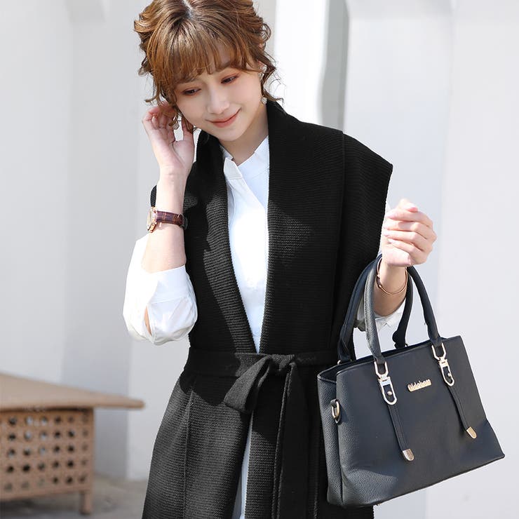 ニットジレ ロングジレ レディース ノースリーブ ロング  レイヤード 重ね着 | Doux Belle  | 詳細画像38 